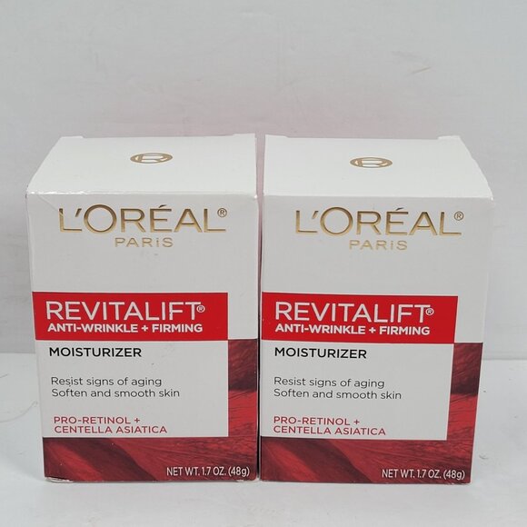 LOreal Revitalift Moisturizer Anti-Wrinkle & Firming 1.7 Oz Set of 2 NIB - Picture 1 of 5